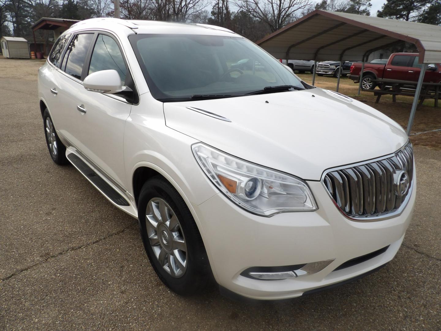 2014 White /Brown Buick Enclave (5GAKRBKD8EJ) , located at 401 First NE, Bearden, AR, 71720, (870) 687-3414, 33.726528, -92.611519 - Photo#27